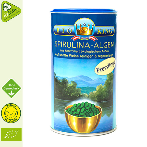Ontspannend menu voor mij Nahrungsergänzungsmittel: Spirulina Algen Presslinge 250g Bio